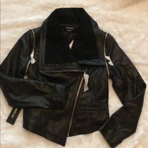NWT BeBe Leather Moto Jacket